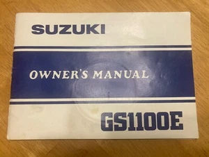 Suzuki 1982 Model GS1100E Owner's Manual Part No. 99011-49520-03A - Bild 1 von 5