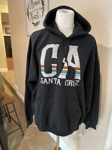 Herren Santa Cruz CA Pullover schwarz Kapuzensweatshirt Gr. XL - Bild 1 von 4