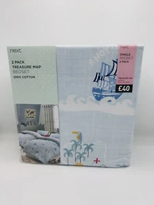 Next, Single Bedding, Blue, pirates , Bed set, 2 Pack, Duvet Cover Set - Picture 1 of 11
