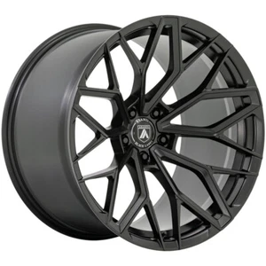 20x9 +35 Asanti Black AB039 Mogul 5 5x4.5 Satin Black Wheels (Set of 4) - Picture 1 of 3