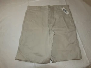 Old Navy Boys Youth 10 Husky School Shorts adjustable waist Light Khaki NWT - Picture 1 of 3