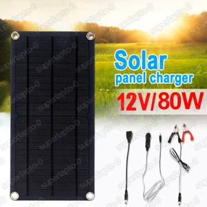 Kit Panel Solar 12V 80W Módulo Solar Cargador USB Célula Solar Solar Cargador Coche Solar - Imagen 1 de 12