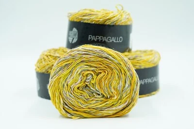 4 x Pappagallo (400gr.) von LANA GROSSA, 50% Baumwolle / 50% Mikrofaser (2) - Bild 1 von 2