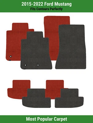 Lloyd Ultimat Front & Rear Row Carpet Mats for 2015-2022 Ford Mustang  - Image 1 of 4