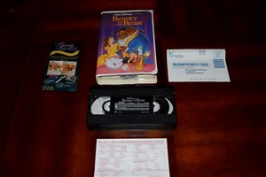 DISNEY BEAUTY & THE BEAST Black Diamond + Spanish Version + BELLE Storybook VHS - Picture 1 of 13