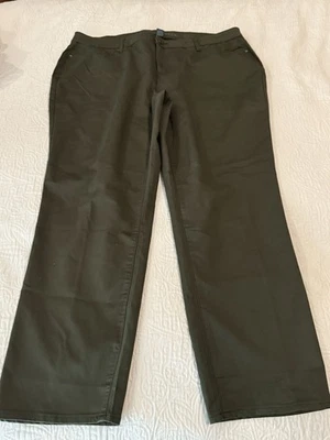 Falls Creek армия зеленый прямые штанины брюки 24W - Изображение 1 из 4