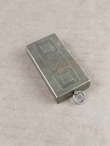 Vintage Messing Schlüsselanhänger Keychain Pillendose Schiebetür 2" - Bild 1 von 9