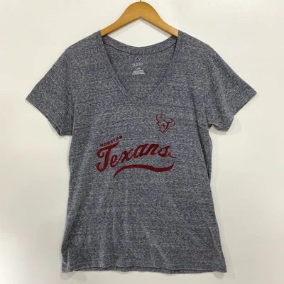 Camiseta para mujer Houston Texans grande gris manga corta majestuosa fan de moda Foto 1 de 4