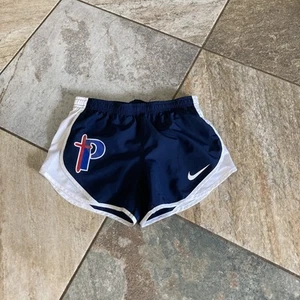 Nike Dri-Fit Navy Blue With White Trim Girls Size Small Emblem On Front GUC - Picture 1 of 5