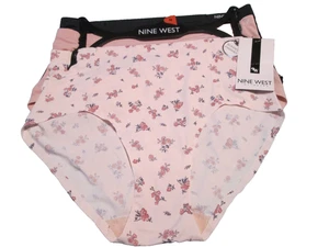 Nine West Ladies' briefs-SZ M-BONDED edges-3 PK-NWT-black/mauve/pink-NWT-RET 38 - Picture 1 of 7