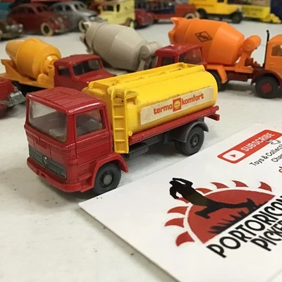 WIKING #? CAMIÓN CISTERNA MERCEDES BENZ CARCASA ROJA PLÁSTICO HO 1:87 ALEMANIA Foto 1 de 4