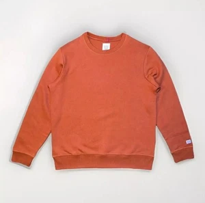 Sudadera Topo Designs Algodón Orgánico Cuello Redondo en Naranja Ladrillo Talla M-L Nueva Sin Etiquetas - Imagen 1 de 6