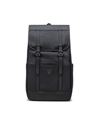 Mochila Herschel Retreat 23L - Preto Tonal - Bolsa durável para laptop escolar de viagem - Imagem 1 de 4