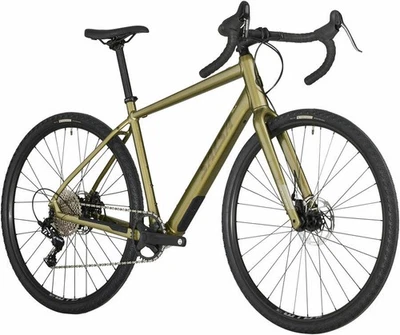 Salsa Confluence Drop Bar Apex 1 Electric Bike 700c Aluminum Avocado Green 57cm - Image 1 of 4