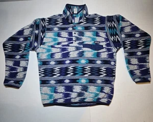 Patagonia Synchilla Maglione Uomo Piccolo Neopali Dhoti Marathon Southwestern Blu - Foto 1 di 18