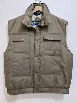 NWT Vintage Ozark Trail Mens 2XLarge Puffer Vest browh nylon  Camp Hike NEW - Image 1 of 4