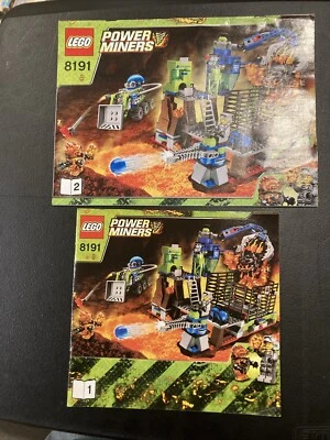 LEGO Power Miners 8191 Lavatraz Instruction Manuals Only Books 1 2 No bricks - Image 1 of 2