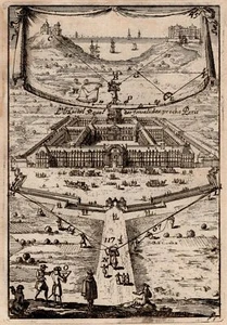 Trigonométrie Hotel Royal Invalides Paris Alain Manesson Mallet Gravure XVIIe - Imagen 1 de 2
