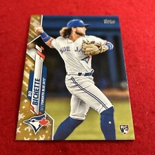 2020 Topps Bo Bichette #78 Gold Star Parallel Rookie Card RC