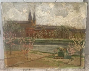 Claude FOREAU (1903-1973) Paysage postimpressionniste 1936 Paris France Cormon - Foto 1 di 12