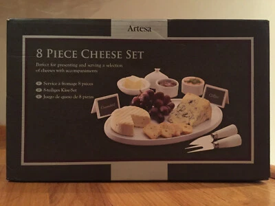 Artesa 8 Piece Cheese Set for Presenting & Serving a Selection of Appetizers NIB - Image 1 of 3