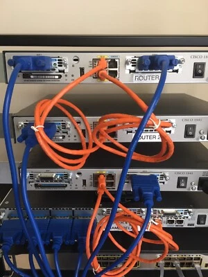 CISCO 3*** ADVANCED CCNA CCNP Home Lab+4x Frame Relay 4x Routers 2x 48P-Switches - Image 1 of 4