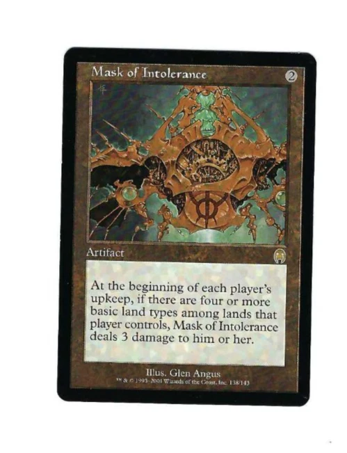 Mask of Intolerance - Apocalypse - Magic The Gathering NM/M (Never Played) - Image 1 of 1