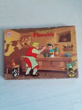 Vintage 7 Tampons En Bois Pinocchio