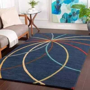 Gorgeous New Hand Tufted Modern Design 100% Nz Wool Area Rug Buy 1 Get 1 Free - Picture 1 of 6