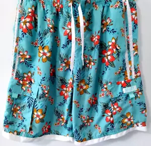 Bañador UZZI para hombre XL flores hawaianas cordón tropical playa piscina - Imagen 1 de 13