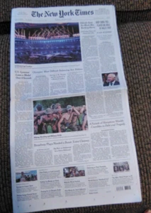 NEW YORK TIMES-8/12/24-OLYMPICS-USA WOMEN'S BASKETBALL GOLD+PARIS+WOMEN'S SOCCER - Imagen 1 de 5