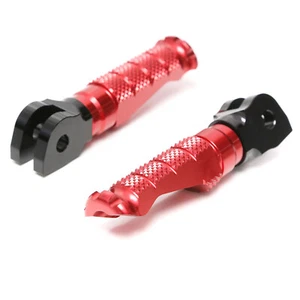 Red MCCP Rider Front Foot Pegs For Ducati Monster 400 97-04 03 02 01 00 99 98 - Picture 1 of 5