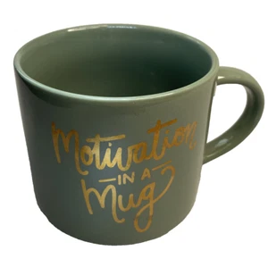 Taza de café "Motivación en una taza" té verde salvia 4" de ancho- - Imagen 1 de 6
