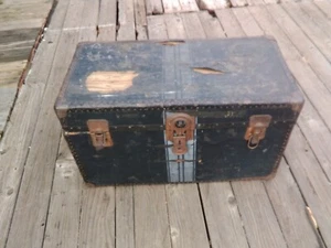 Rare Shwayder Trunk Co Denver Detroit Antique 1920s Steamer Wardrobe Trunk - Picture 1 of 3