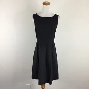 THEORY Womens sz 4-6 Black/Gray'ish Pleated Skirt BLAINEY Wool Blend Dress - Picture 1 of 9