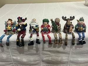 Decoración de Navidad de colección Country Santa Jengibre Pan Hombre Alce Elfo Estante Cuidadores - Imagen 1 de 19