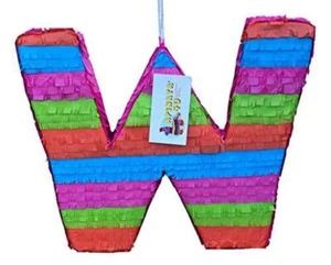 APINATA4U Large Letter W Pinata Bright Colors - Picture 1 of 1