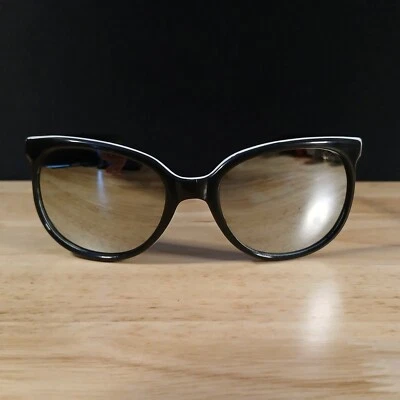 1970's Vintage NOS FOSTER GRANT Black White Frame Mirror Lense Sunglasses Womens - Image 1 of 4