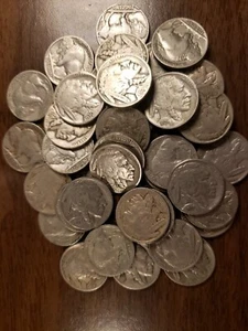 Roll Of VG Or Better Buffalo Nickels 1913-1938 PDS - Picture 1 of 4