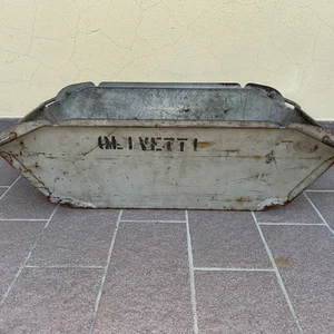 OLIVETTI: CASSETTA IN METALLO DA OFFICINA ANNI 50 - Foto 1 di 8