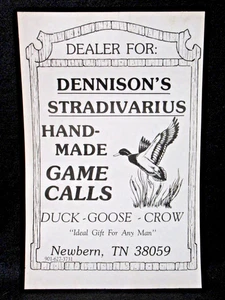 VINTAGE N.O.S. LETRERO DE DISTRIBUIDOR CONARL DENNISON PATO, GANSO, CUERVO LLAMAR - Imagen 1 de 7
