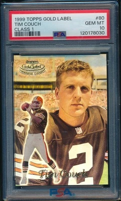 1999 Topps Gold Label Tim Couch #80 Class 1 PSA 10 GEM MINT Browns RC - Image 1 of 2