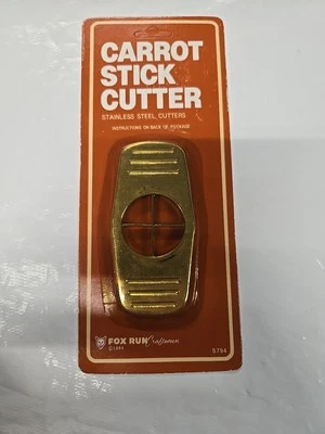 Vintage 80s Carrot Stick Cutter Slicer Kitchen Tool Gadget Fox Run NOS  - Image 1 of 4