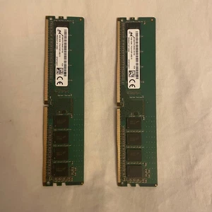 Micron 4 GB 1RX8 PC4-2133p-UAB-10 Lot of 2 - Picture 1 of 2