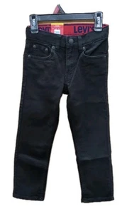 Levi's Youth Boy's Slim Flex Stretch Adjustable Waist Black Size 6 R4-A - Picture 1 of 6