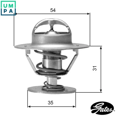 THERMOSTAT COOLANT TH00682G1 FOR VW CARAVELLE/III/Bus/TRANSPORTER GOLF/�  SEAT - Image 1 of 4