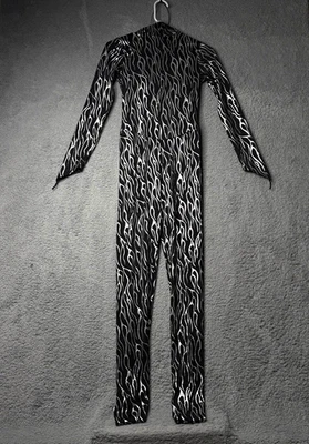 Art Stone Alien One Piece Adult Small Black and White Halloween Costume - Image 1 of 4