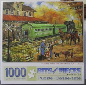 BIENVENIDO A CASA A LAMBERTVILLE POR RUANE MANNING - Completo - PUZZLE BROCAS Y PIEZAS - Imagen 1 de 2
