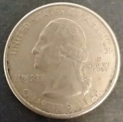 2001-D  Quarter Error. Planchet Of a Nickel. Discoloration see pictures. - Image 1 of 4