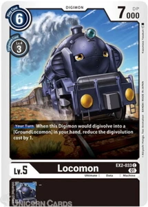 EX2-033 Locomon Common Mint Digimon Karte - Bild 1 von 1